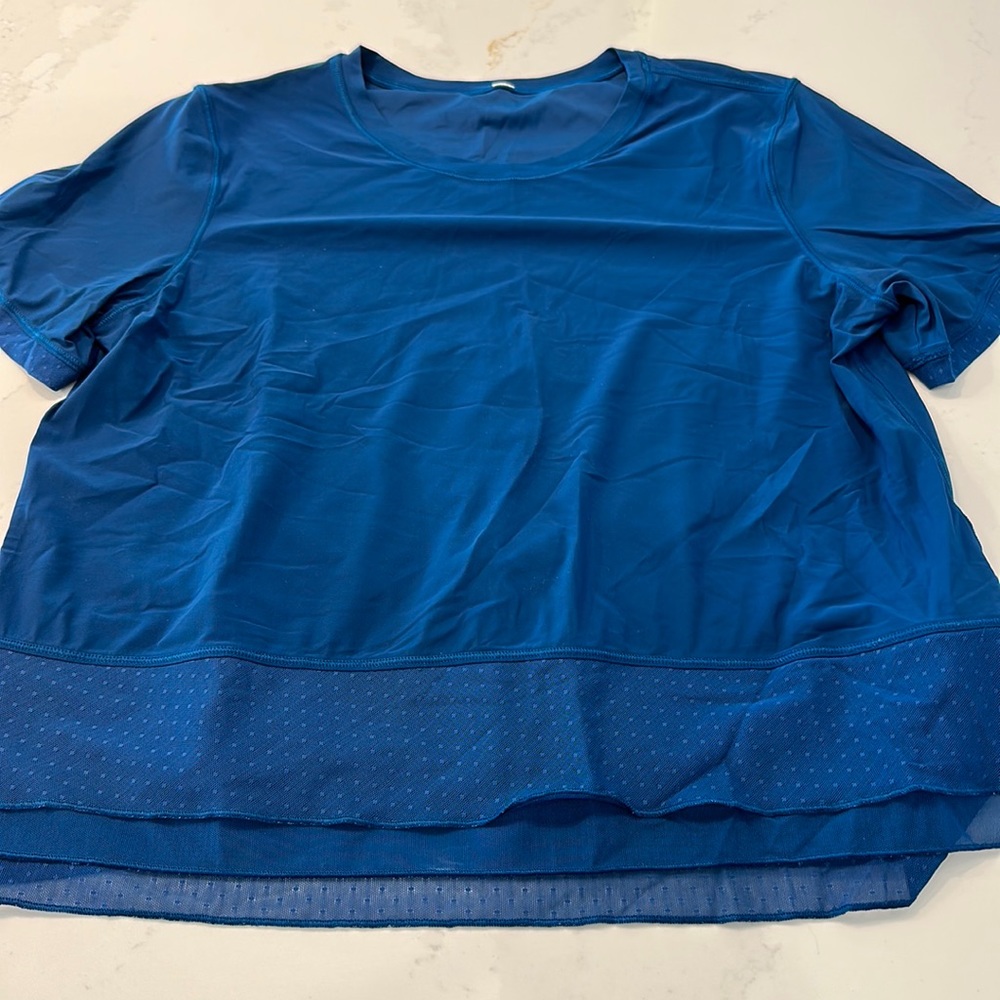 Lululemon Blue Workout Top